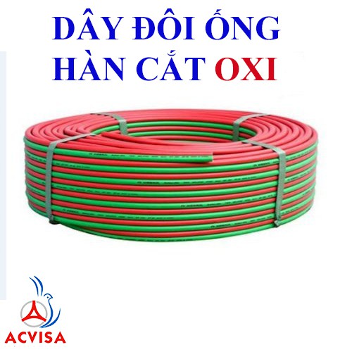 Dây đôi ống Hàn cắt Oxy, Gas Phi 6 (1 Mét)