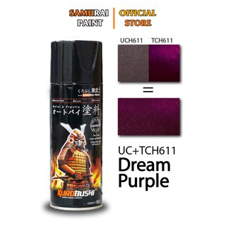 Chai xịt sơn samurai tch611/uch611 màu nho tím dream