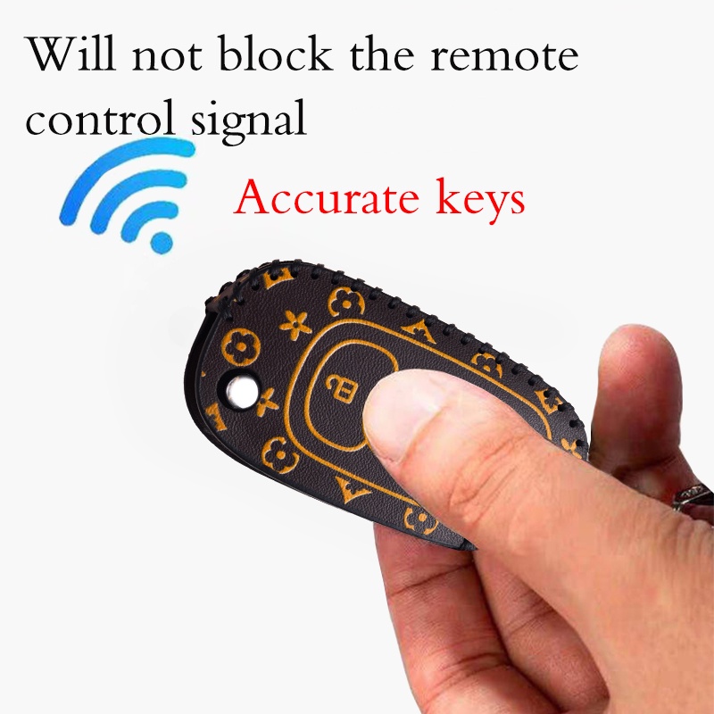 bọc chìa khoá smartkey Vinfast Fadil handmade da thật 001