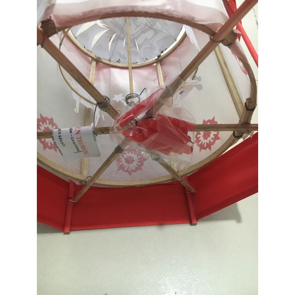 Đèn kéo quân tre vải giấy cao 30cm