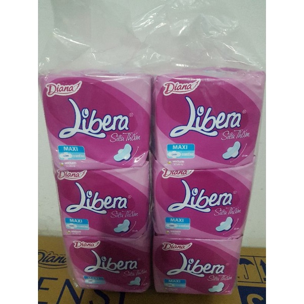 Combo 6 gói BVS Libera Dầy có cánh 23cm