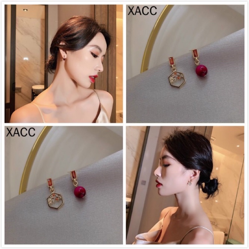 Bông tai xinh bạc 925 4