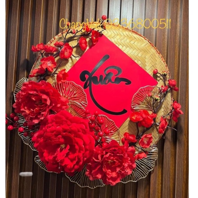 Mẹt hoa trang trí Xuân ,phong cách cổ trang,sang trọng