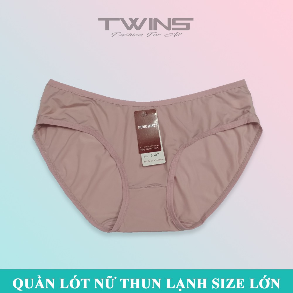 Quần lót nữ thun lạnh trơn cao cấp Hưng Phát dạng lưng nhỏ chất liệu mềm mịn thoáng mát co giãn bigsize từ 60kg-75kg
