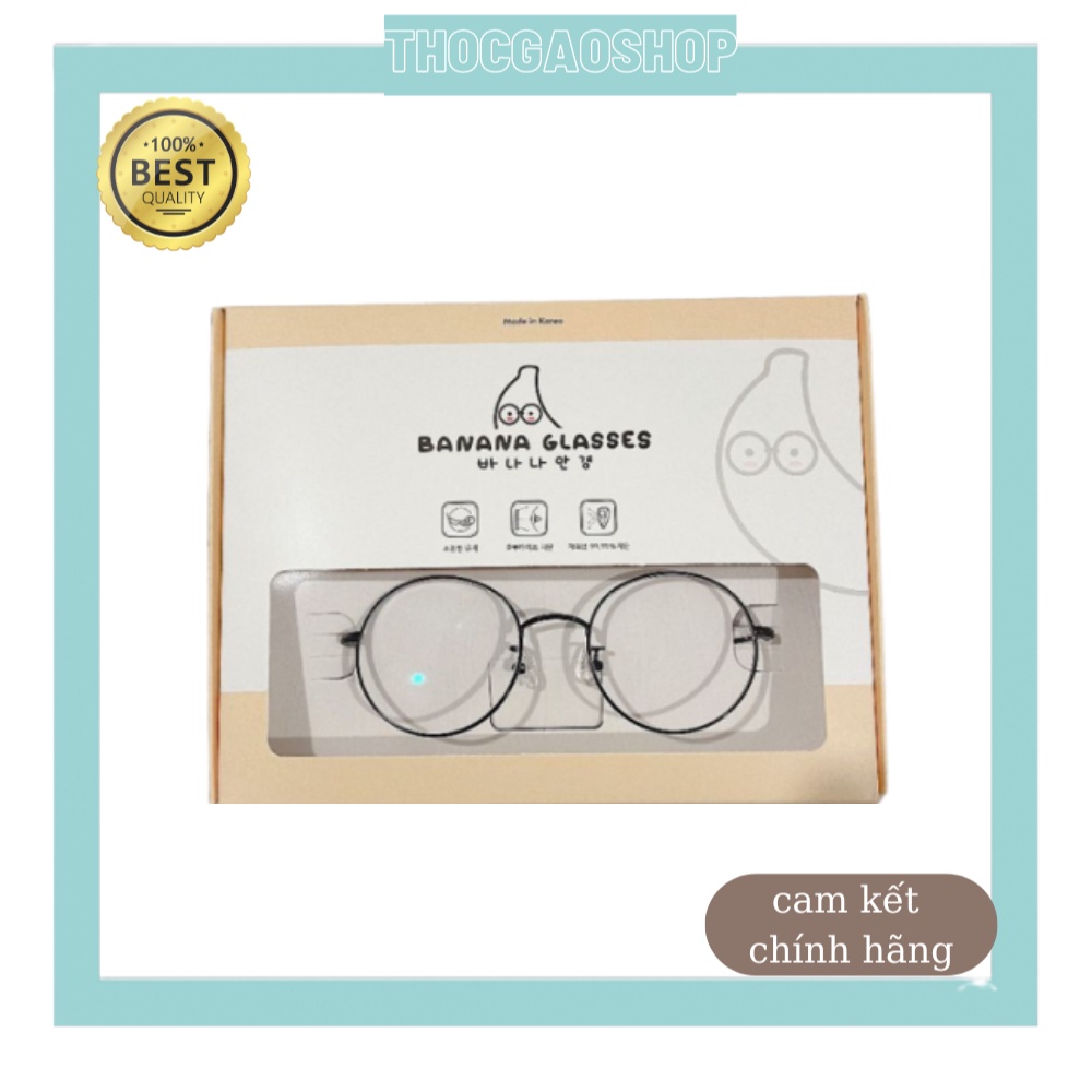 Kính Banana Glasses Hàn Quốc cho bé chống tia uv - ánh sáng xanh - chống cận