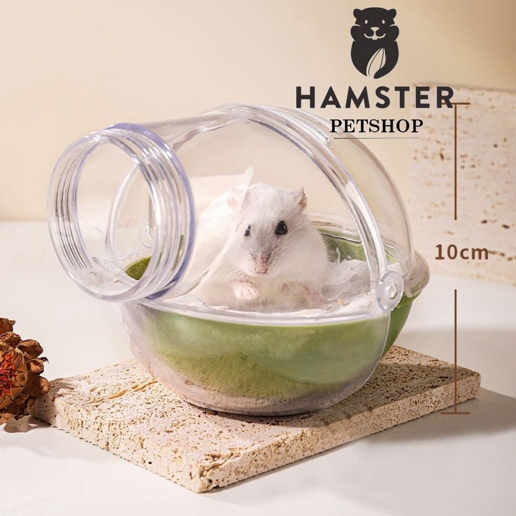 Nhà tắm hình cầu gắn lồng cho hamster, sóc