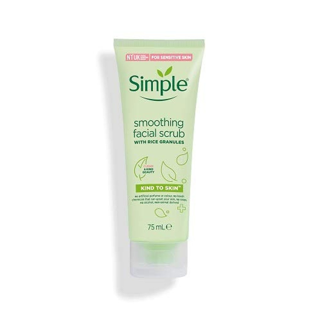 Hàng UK- Tẩy Da Chết Simple Smoothing Facial Scrub – 75ml