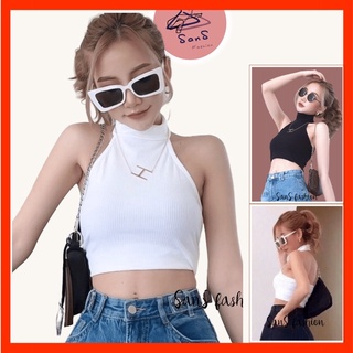 Áo croptop bodysexy, hở lưng, cổ lọ.