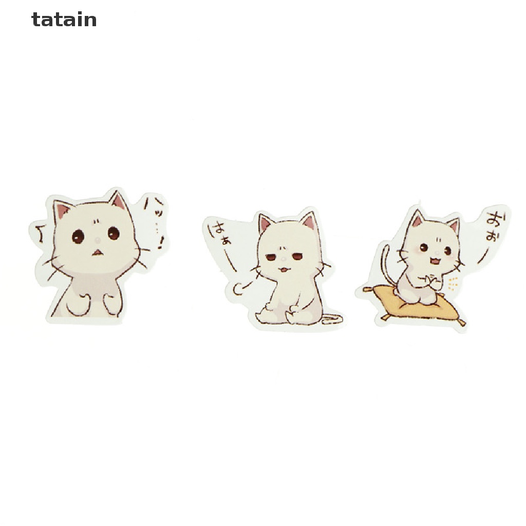 [TAT] 45pcs cat paper sticker DIY diary decor for album scrapbooking stationery CVX