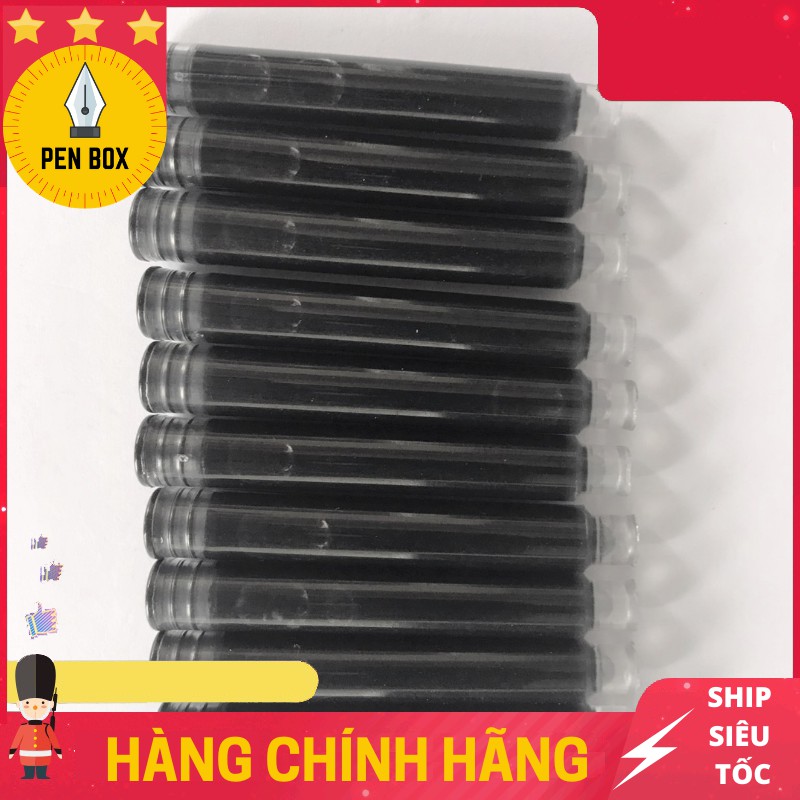 Ống Mực Tiện Dụng Bút Máy (10 Ống, 3.4mm), Dễ Thay Thế, Không Cần Bơm Mực