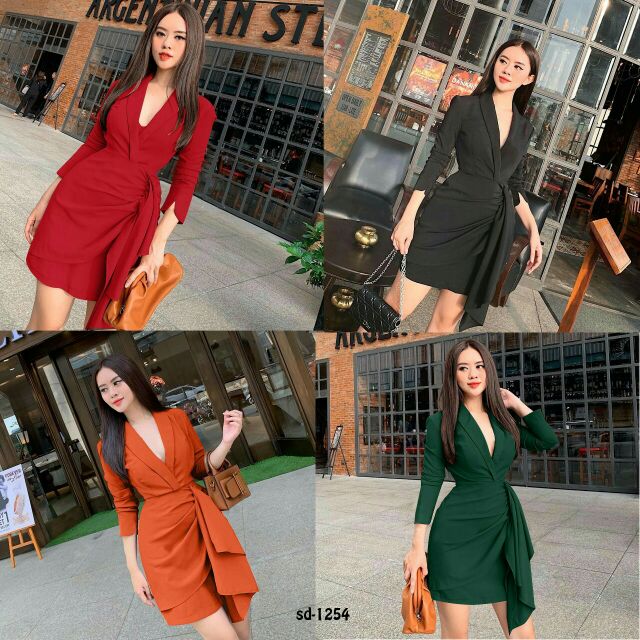 Mẫu hot, chất xịn 👏👏Đầm thiết kế cổ vest siu dễ thương