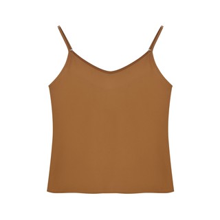 Áo hai dây cổ tim nâu U315 NỮ TNG