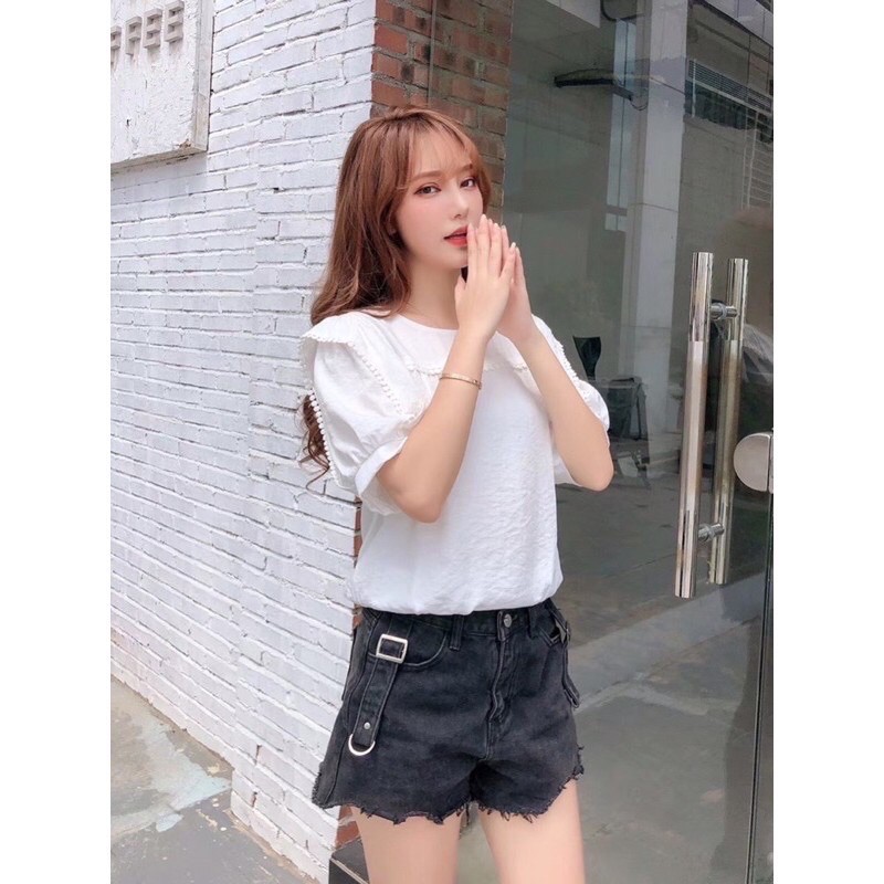 Áo Kiểu Nữ Chất Lanh Mềm Mát 2 Size 43-68Kg Mặc Vừa