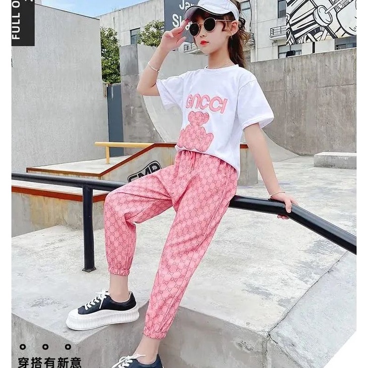 Set 2 Món Áo Kiểu + Quần Short Thời Trang Hàn Quốc Chất Lượng Cao Cho Bé Gái Từ 3-4 - 5-6 - 7-8 - 9-10 - 11-12 Tuổi