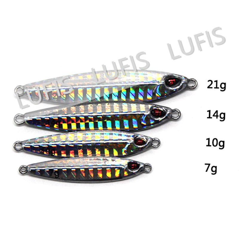 jigging Mồi Câu Cá Giả 3d Bằng Kim Loại 10g / 14g / 21g / Laser Fishing lure