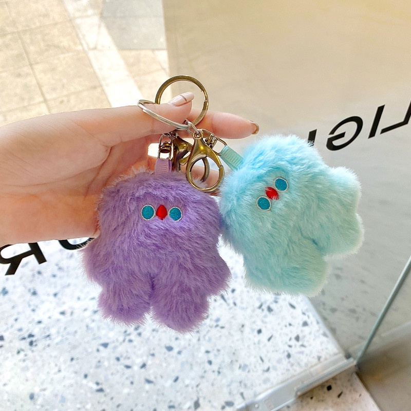 Móc Khóa Búp Bê Nhồi Bông Mềm Mại Dễ Thương