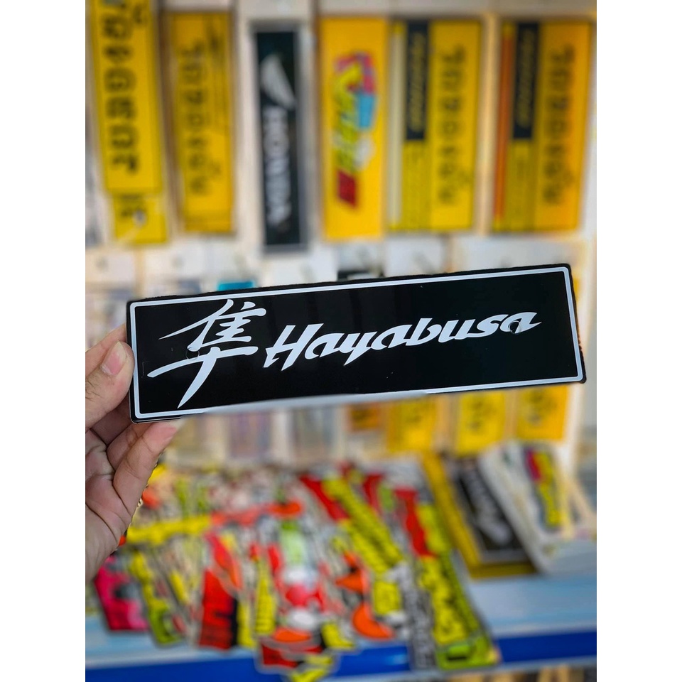 Bảng Mica thái lan gắn cho xe Vario Raider Satria tặng kèm ốc Salaya