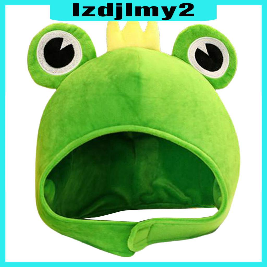 Nón Đội Hóa Trang Ếch Xanh Mắt To Nhồi Bông Dễ Thương Lzdjlmy2