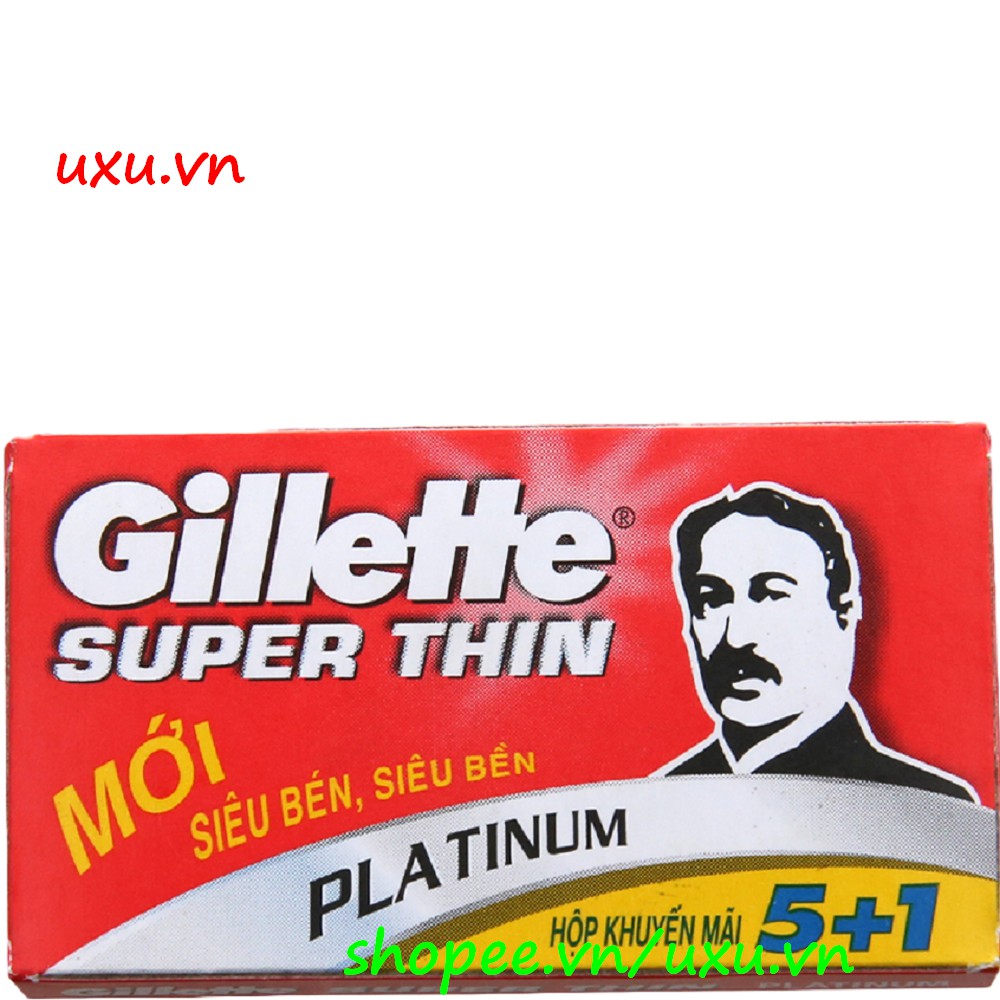 Hộp 06 Lưỡi Lam Gillette Super Thin, Với uxu.vn Tất Cả Là Chính Hãng.