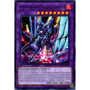 Thẻ bài Yugioh: Salamangreat Violet Chimera - SAST-EN034 - Rare 1st Edition