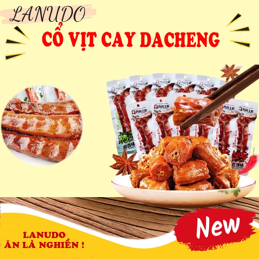 Cổ vịt cay dacheng trung quốc ăn liền gói loại 42gam siêu ngon