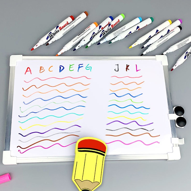Set 12 Bút Lông Viết Bảng Có Thể Xóa Được Nhiều Màu Sắc Dành Cho Văn Phòng / Trường Học
