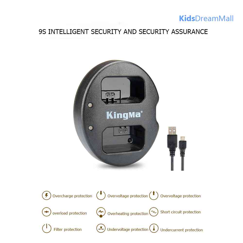 Bộ Sạc Pin Micro USB Kép KingMa NP-FW50 Cho Sony A7 A7R2 A7M2