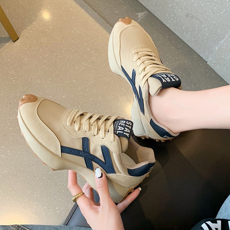 Giày Sneaker Nữ Fullsize, Giày nữ 2 màu cơ bản siêu năng động