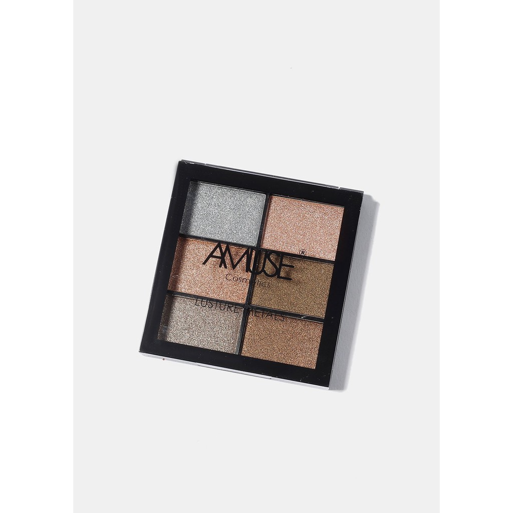 COS-789 BẢNG MẮT 6 MÀU AMUSE LUSTURE METALS EYESHADOW PALETTE