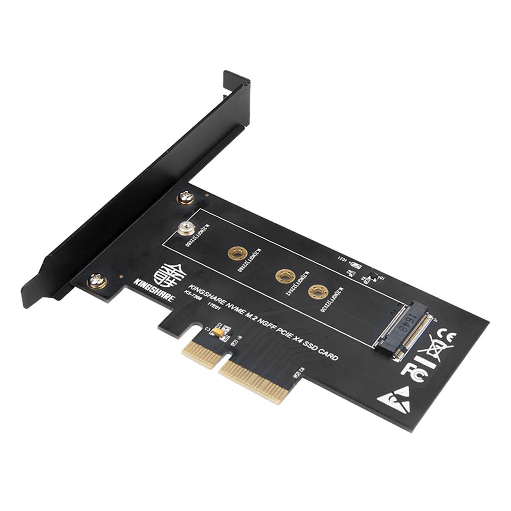 Kingshare Chuyển Đổi ổ cứng SSD M2 NVMe To PCIe 3.0 x 4