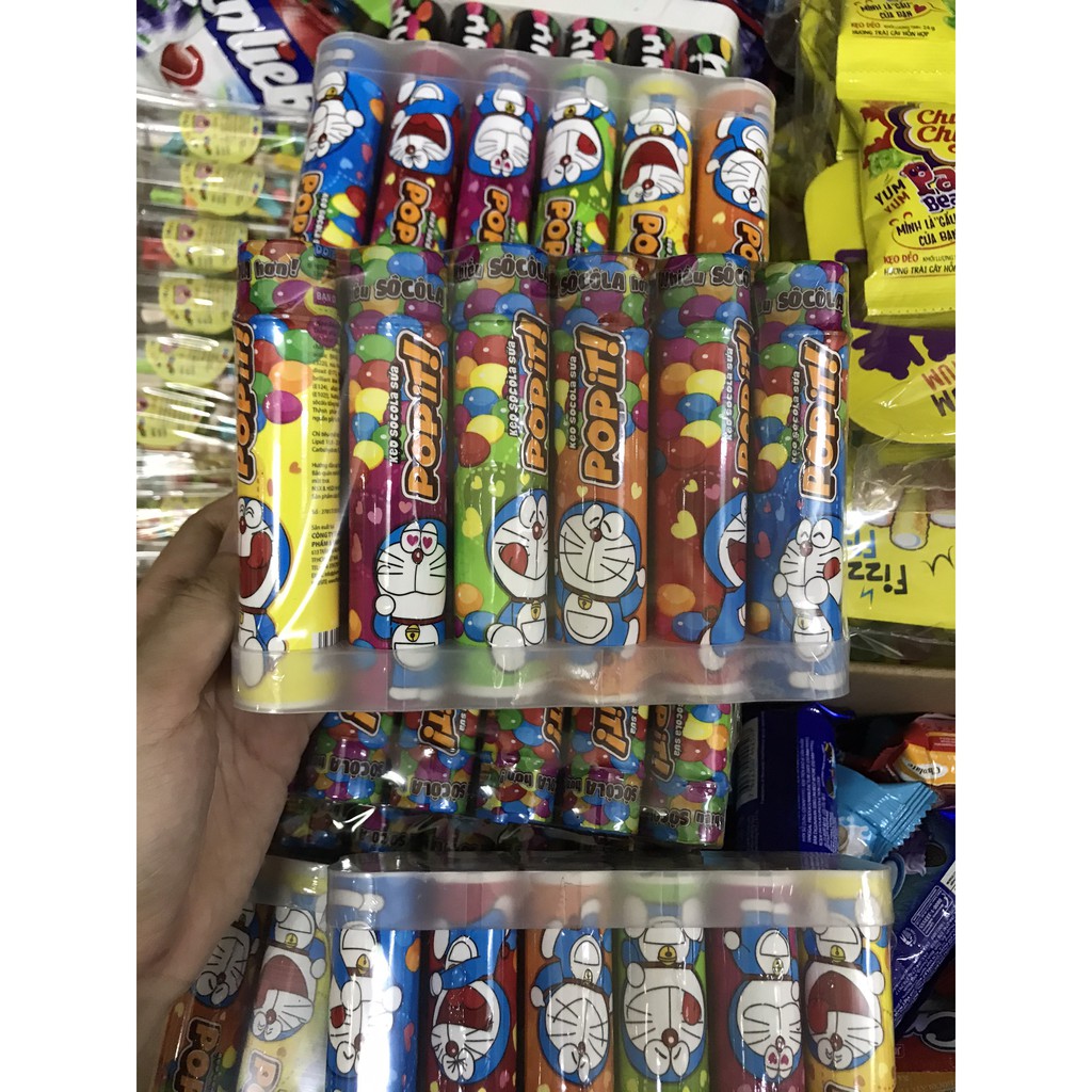 Kẹo socola POP IT! Phaner lốc 12 hũ x 20g doraemon - 199