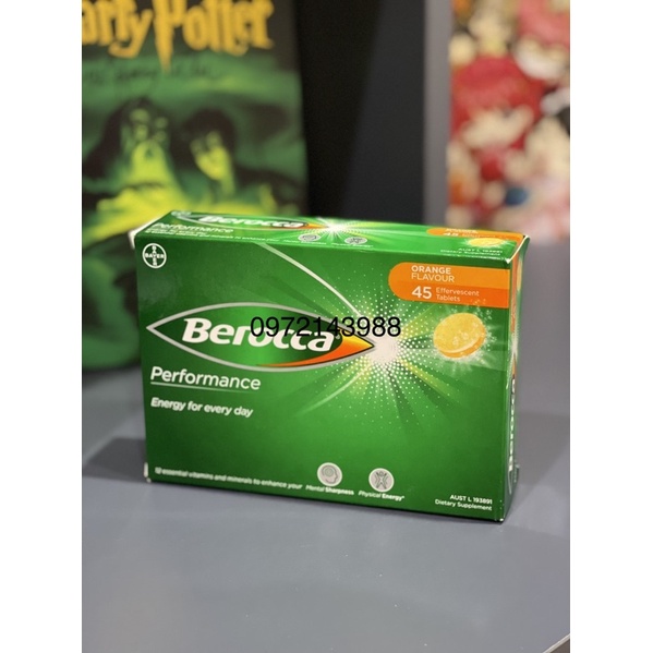 Viên sủi Berocca Úc loại 15v/ống (hàng air)