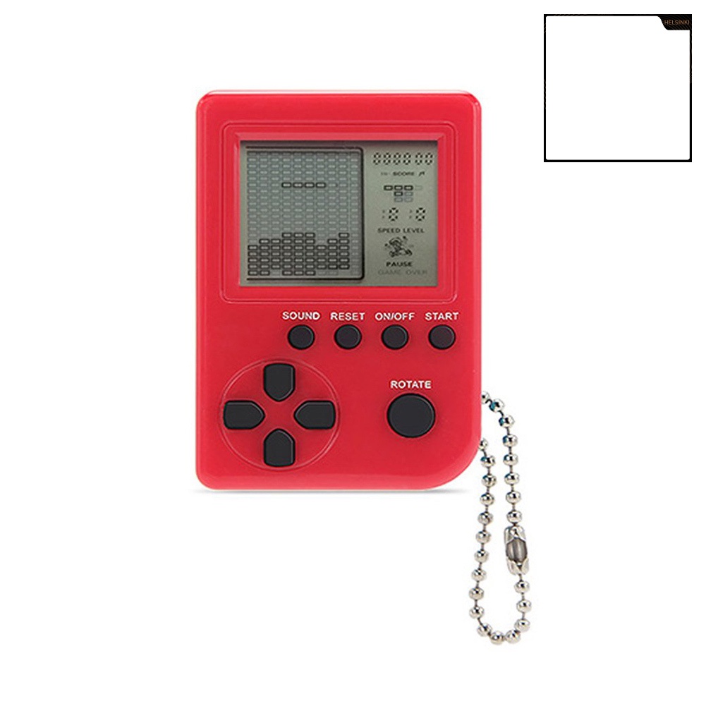 HEL ·  Mini Portable Keychain Pendant Tetris Game Console Retro Classic Gaming Machines