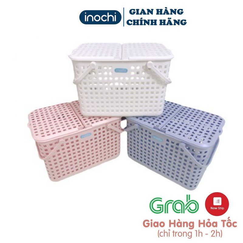 Giỏ Xách Nhựa Có Nắp INOCHI Đa Năng Tiện Dụng Cho Mẹ Và Bé