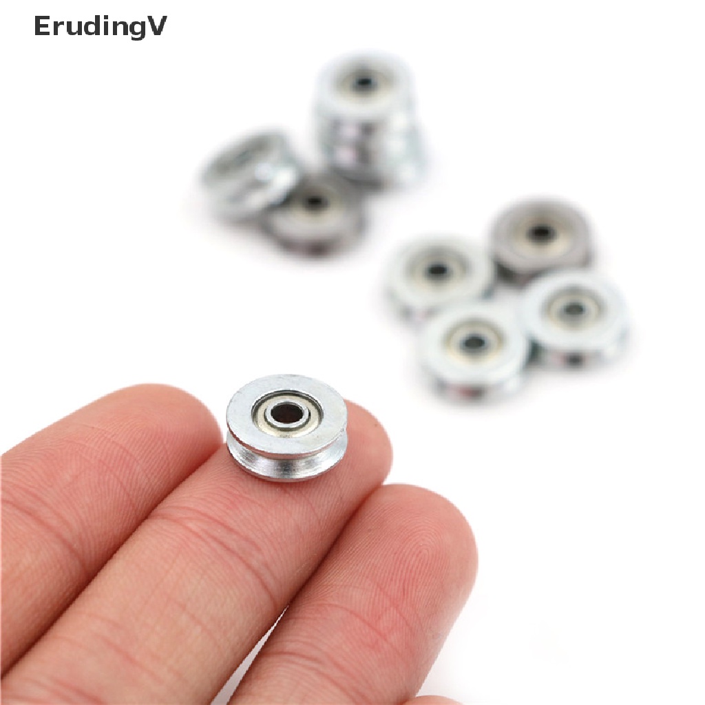 Set 10 Vòng Bi Ròng Rọc Rãnh Chữ V Sâu Kích Thước 4 * 13 * 6mm