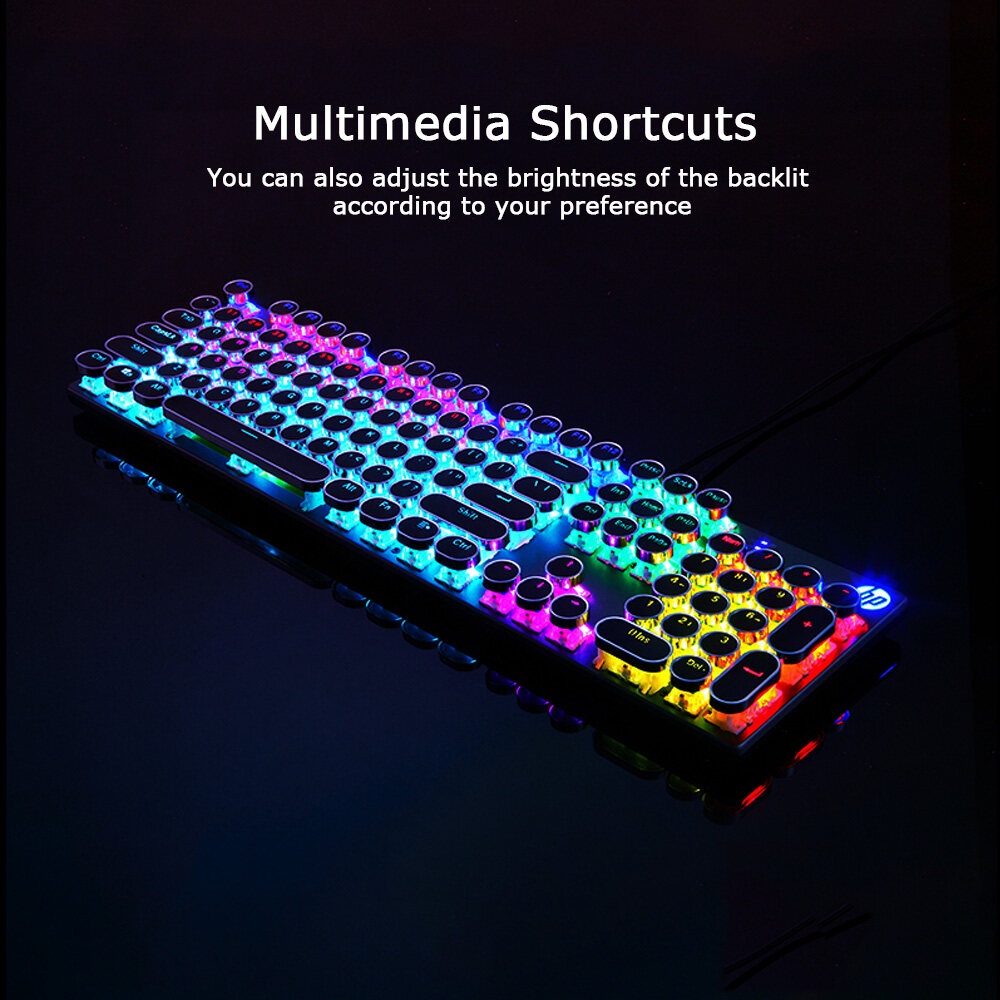 Bàn phím cơ Hp GK400Y RGB có dây chuyên dụng cho dân văn phòng