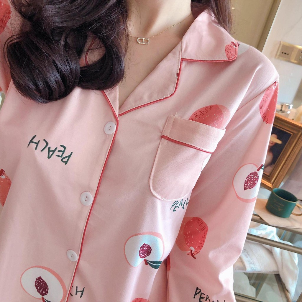 Bộ pijama dài tay nữ dày dặn họa tiết dễ thương BD06 | BigBuy360 - bigbuy360.vn
