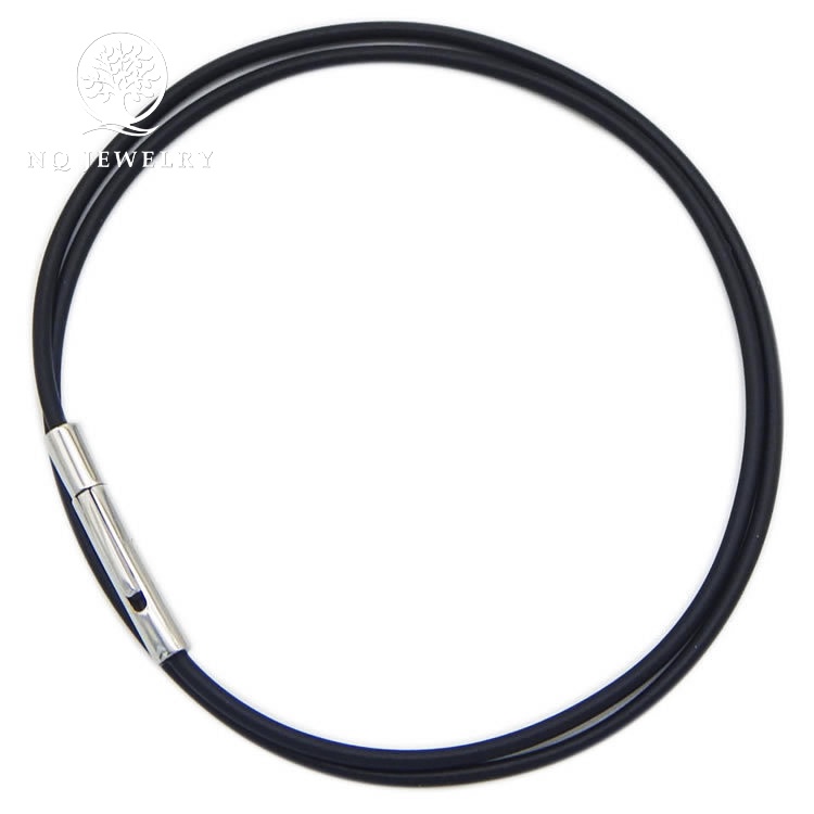 Dây chuyền cao su khóa titan cao cấp - NQ Jewelry