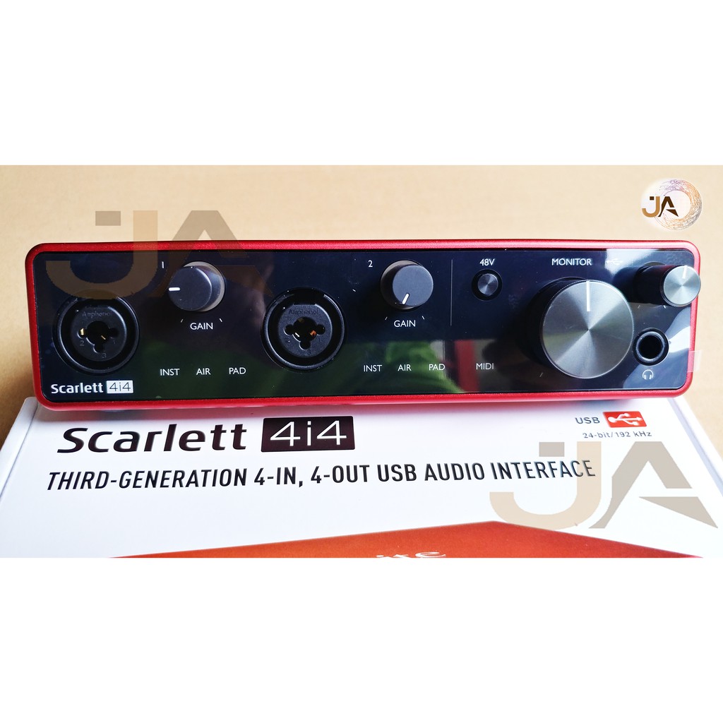Sound card thu âm Focusrite Scarlett 4i4 (3rd Gen) - hàng mới, chính hãng