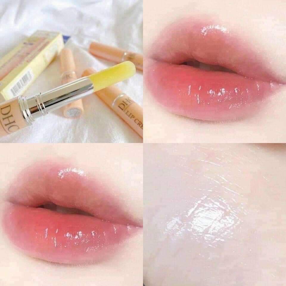 Son Dưỡng Môi D H C Color Lip Cream [CHÍNH HÃNG] Nhật Bản Không Màu Và Màu Cam, Đỏ, Hồng
