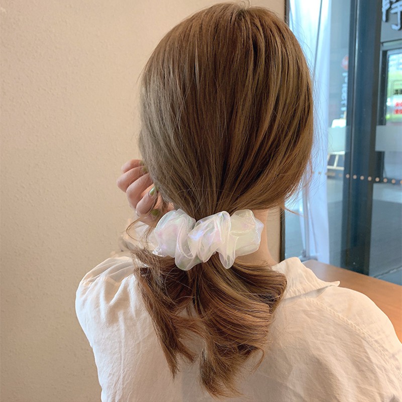 Dây Buộc Tóc Phối Lưới Thời Trang Hàn Dành Cho Nữ