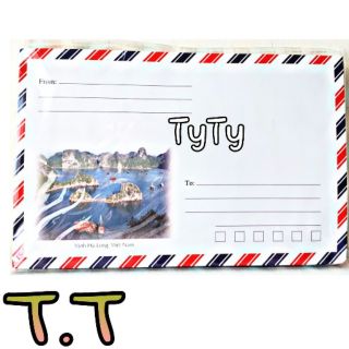 Xấp 20 bao thư sọc có keo dán