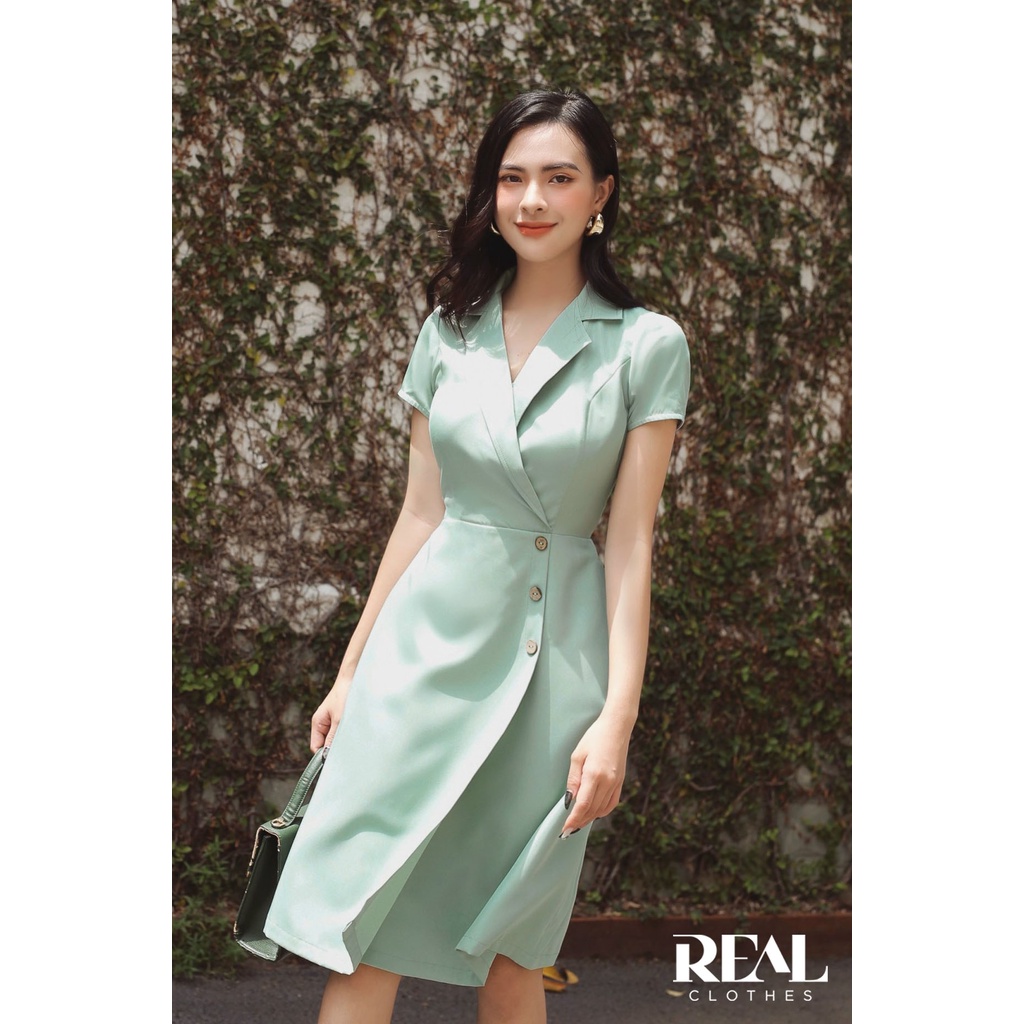 Đầm tiểu phương olive_REAL