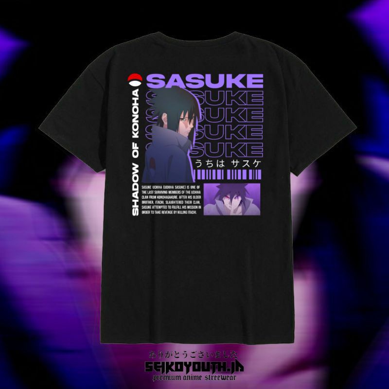 HOT🔥 Áo Phông Naruto T-Shirt "Sasuke" mẫu mới cực chât