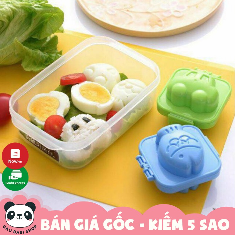 Set 2 khuôn cơm cho bé ăn dặm kiểu nhật màu xanh