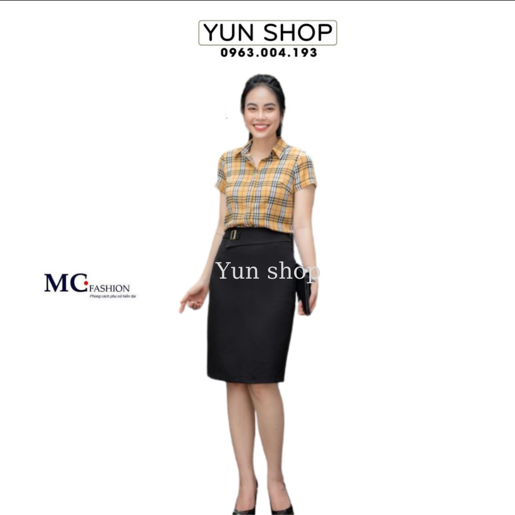 Áo Sơ Mi Cổ Đức- Áo Sơ Mi Cộc Ngắn Tay MC fashion Họa Tiết Kẻ Bbr A665 và A649