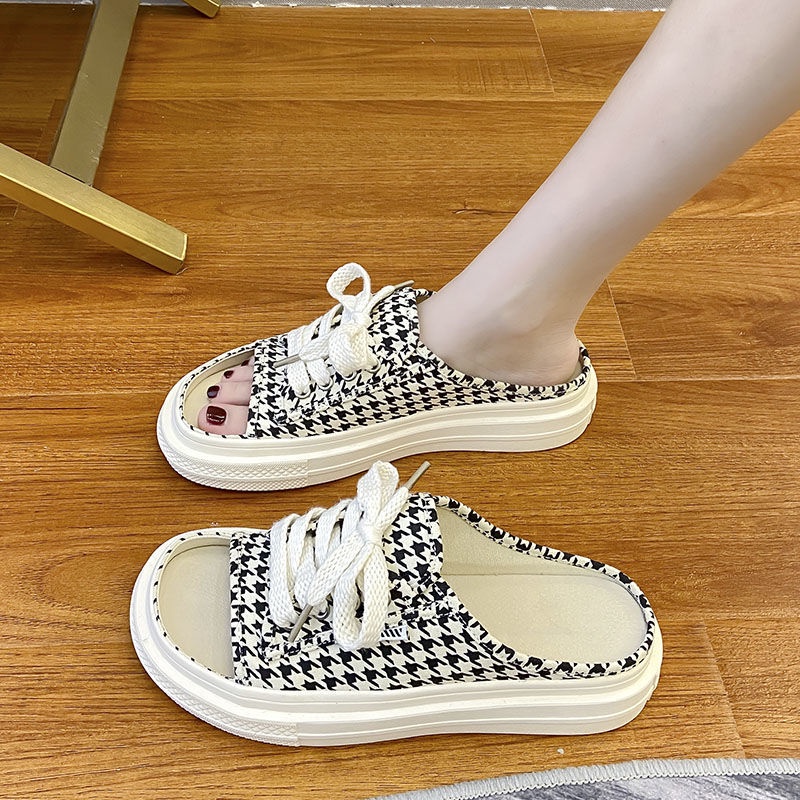 Giày Sục Nữ Hở Mũi Cao Cấp hàng chuẩn đẹp, phối đồ dễ dàng, lên chân tôn dáng