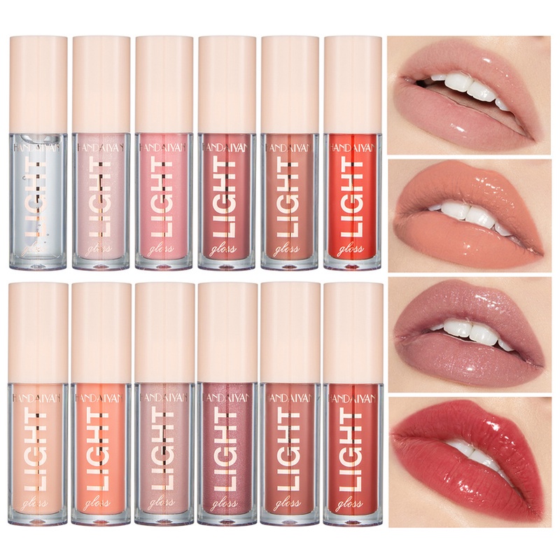 [Hàng mới về] Son kem hiệu ứng gương ngọc trai 12 màu sắc tùy chọn