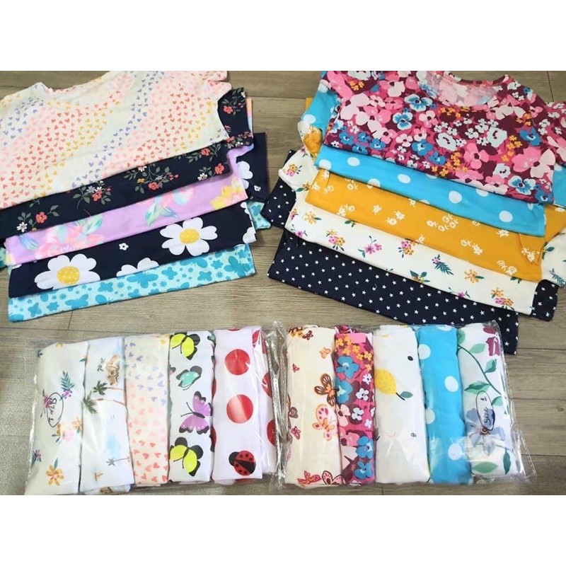 Áo Bé Gái cotton xuất mềm mát size 10-22kg