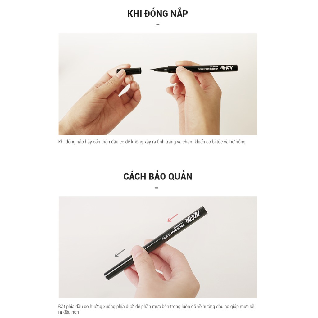  Kẻ mắt Merzy The First PEN EYELINER | BigBuy360 - bigbuy360.vn